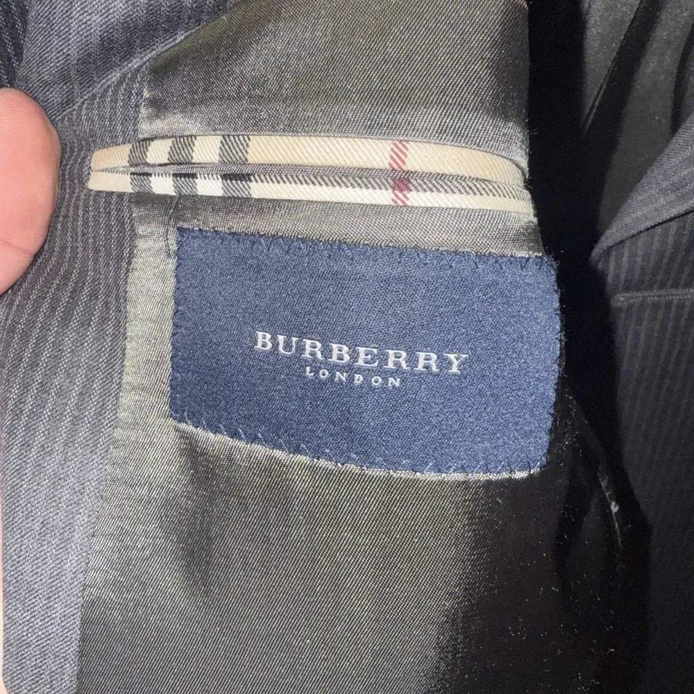 Burberry Men's Charcoal Pinstripe Two-Piece Suit
